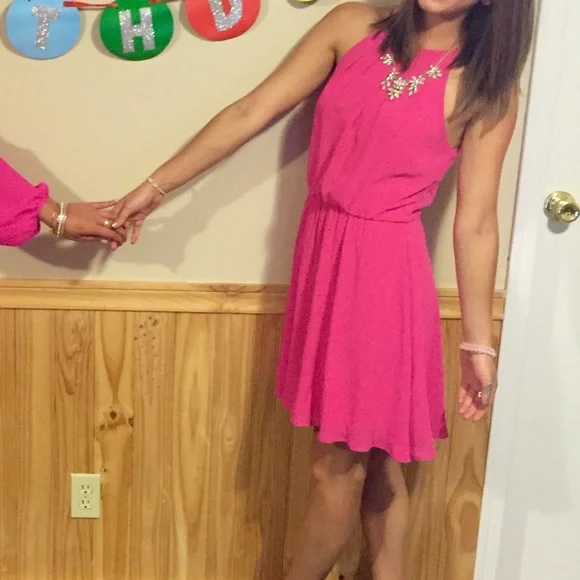 red mini party dress Red
